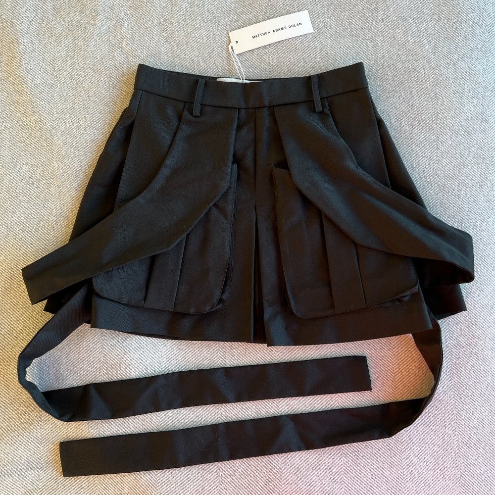 NEW Matthew Adams Dolan wool skirt, Italy, size 40 IT